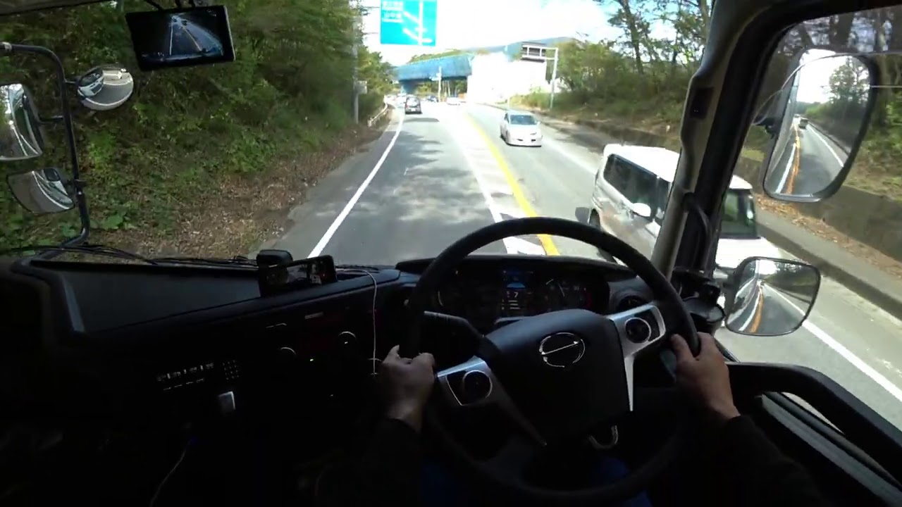 国道138号 大型トラック目線 HINO PROFIA POV Driving