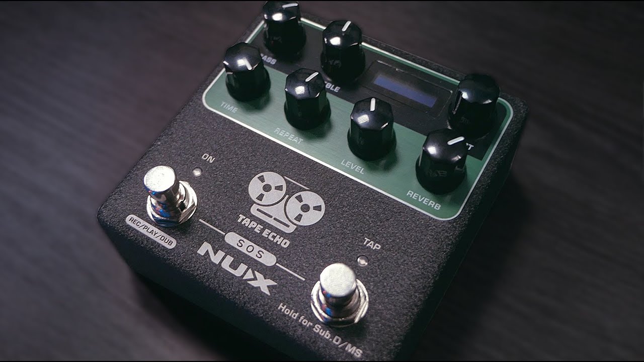 Legendary Space Echo Tones On A Budget - NUX Tape Echo NDD-7 Studio Demo & Review