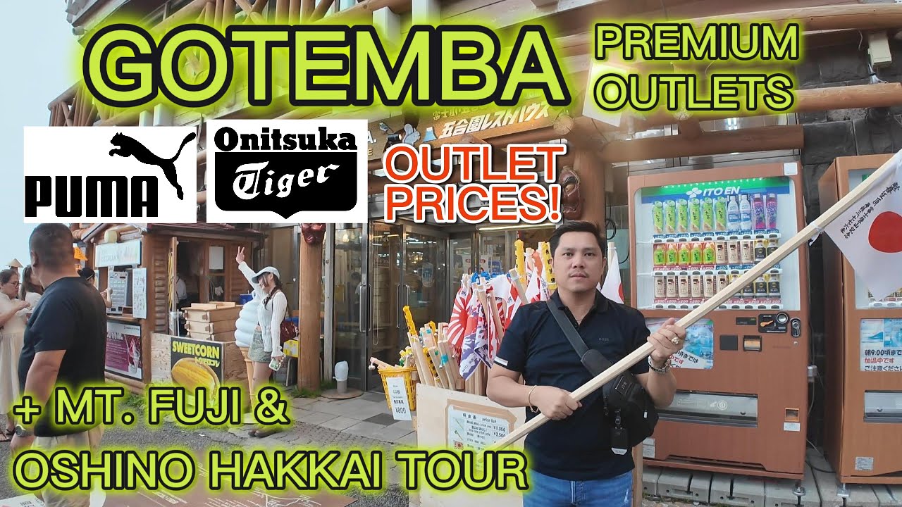 GOTEMBA PREMIUM OUTLETS [Onitsuka Tiger, Puma Sneaker Prices] + Mt. Fuji and Oshino Hakkai Tour
