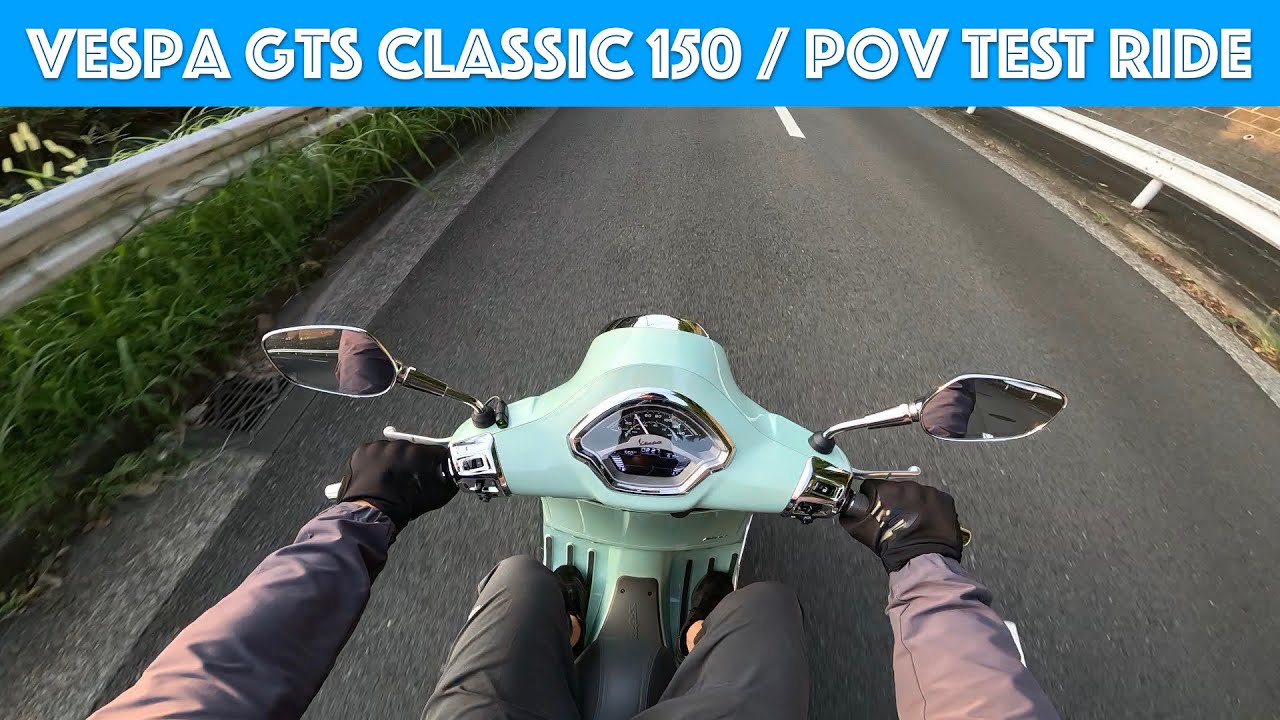 2024 Vespa GTS Classic 150  - Test Ride - POV
