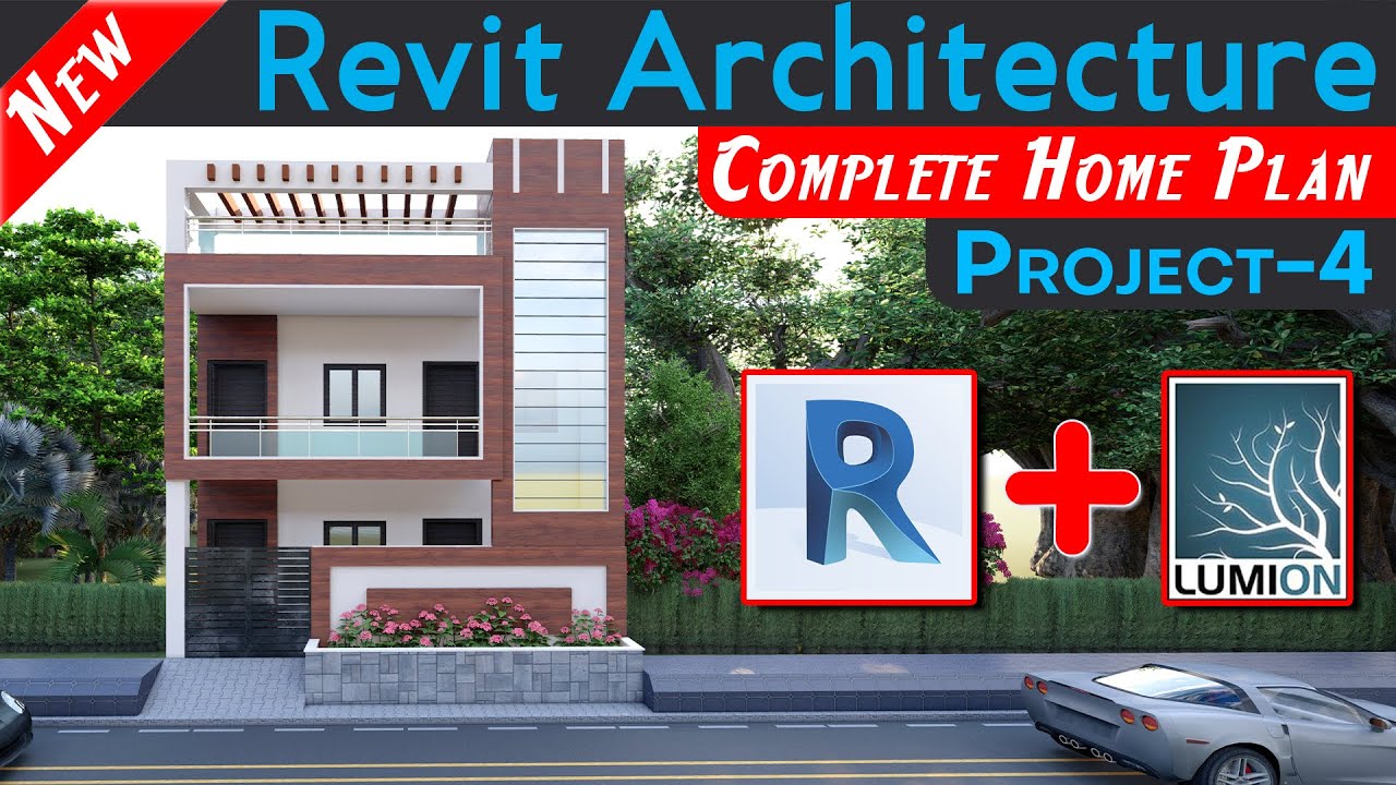 Project - 4 | Revit Architecture with lumion Complete Home Plan Step by Step [DeepakVerma]