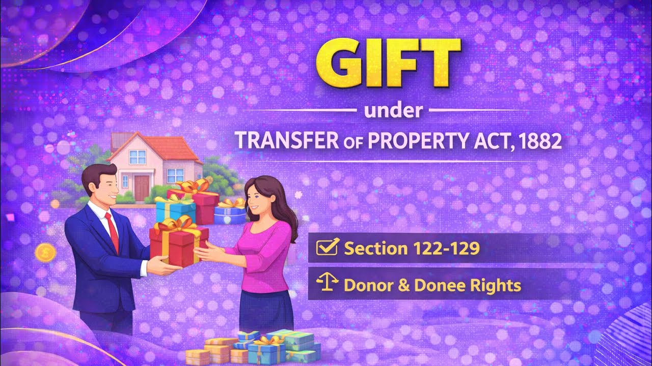 Gift & Actionable Claim Explained | Transfer of Property Act | Law Students