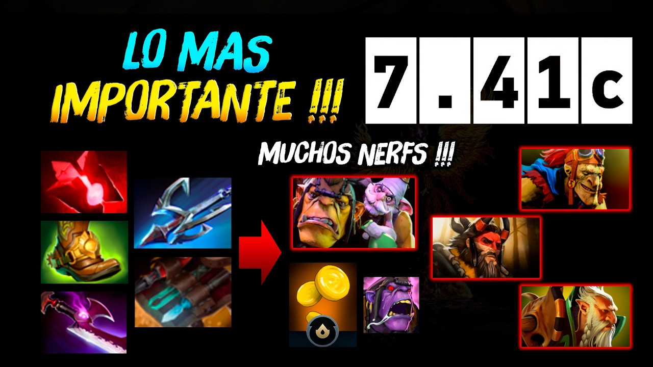 MUCHOS NERFS !!! ► Todo lo que debes saber - Parche 7.41c 😱 | #dota2
