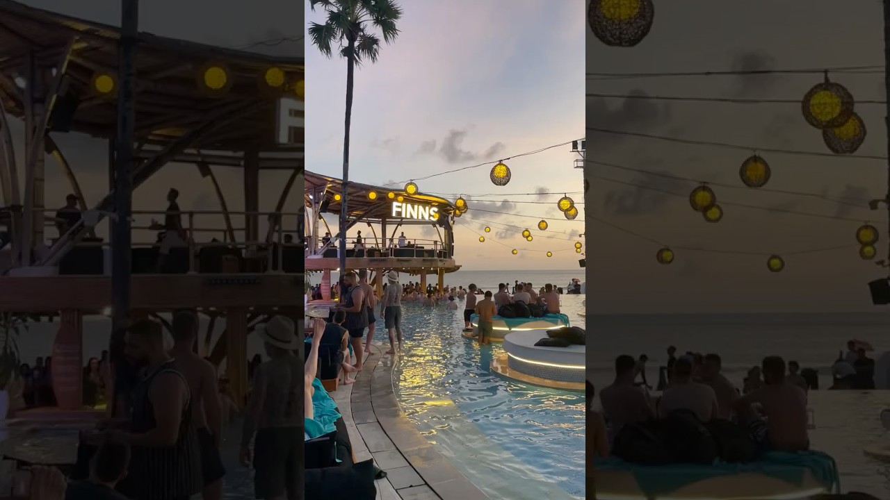 Best beach club in Bali ,(Finns) #club #beachclub #bali #party #travel #fun #beach #Finns