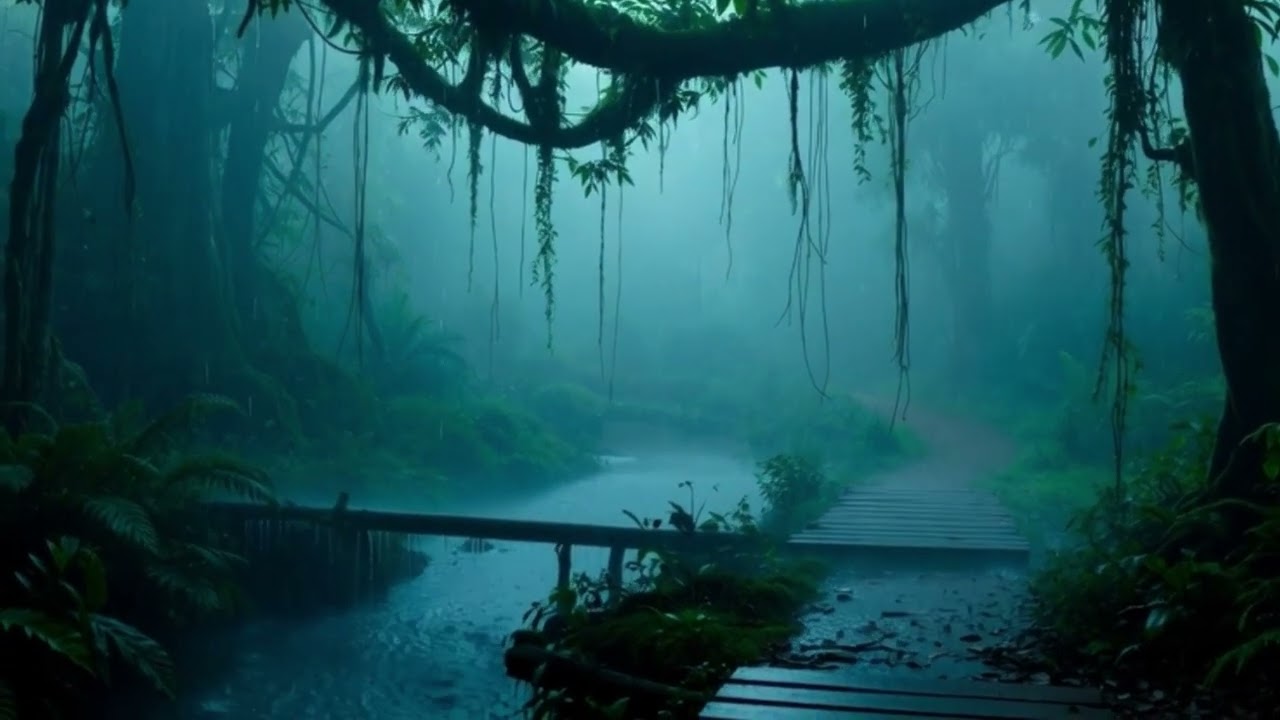 Rainy Forest Path