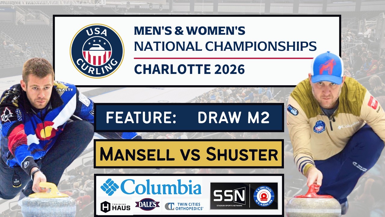 FEATURE: John Shuster vs. Elliott Mansell - Draw M2 - USA Curling National Championships [C]