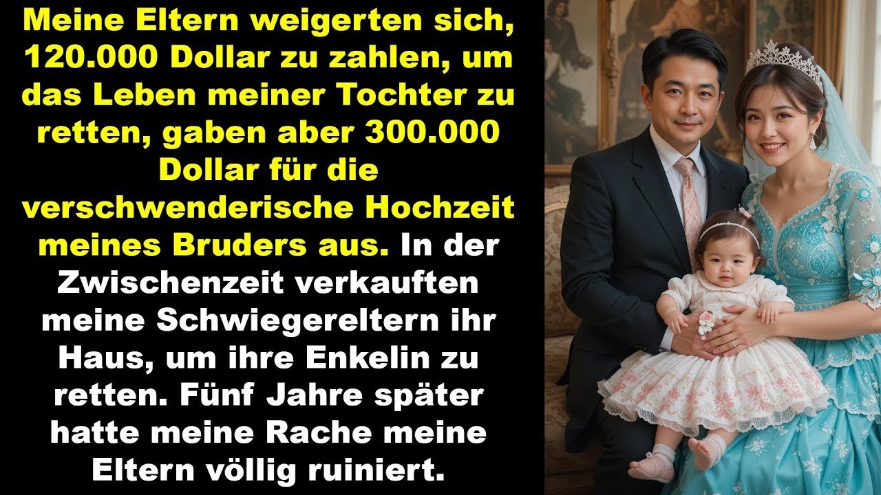 Eltern halfen nicht, retteten Bruder statt Enkelin 5 Jahre später zerstörte ich sie mit Rache