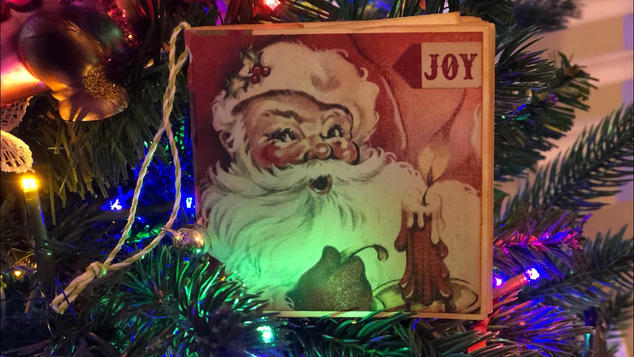 Scrapbook Album Christmas  Ornament