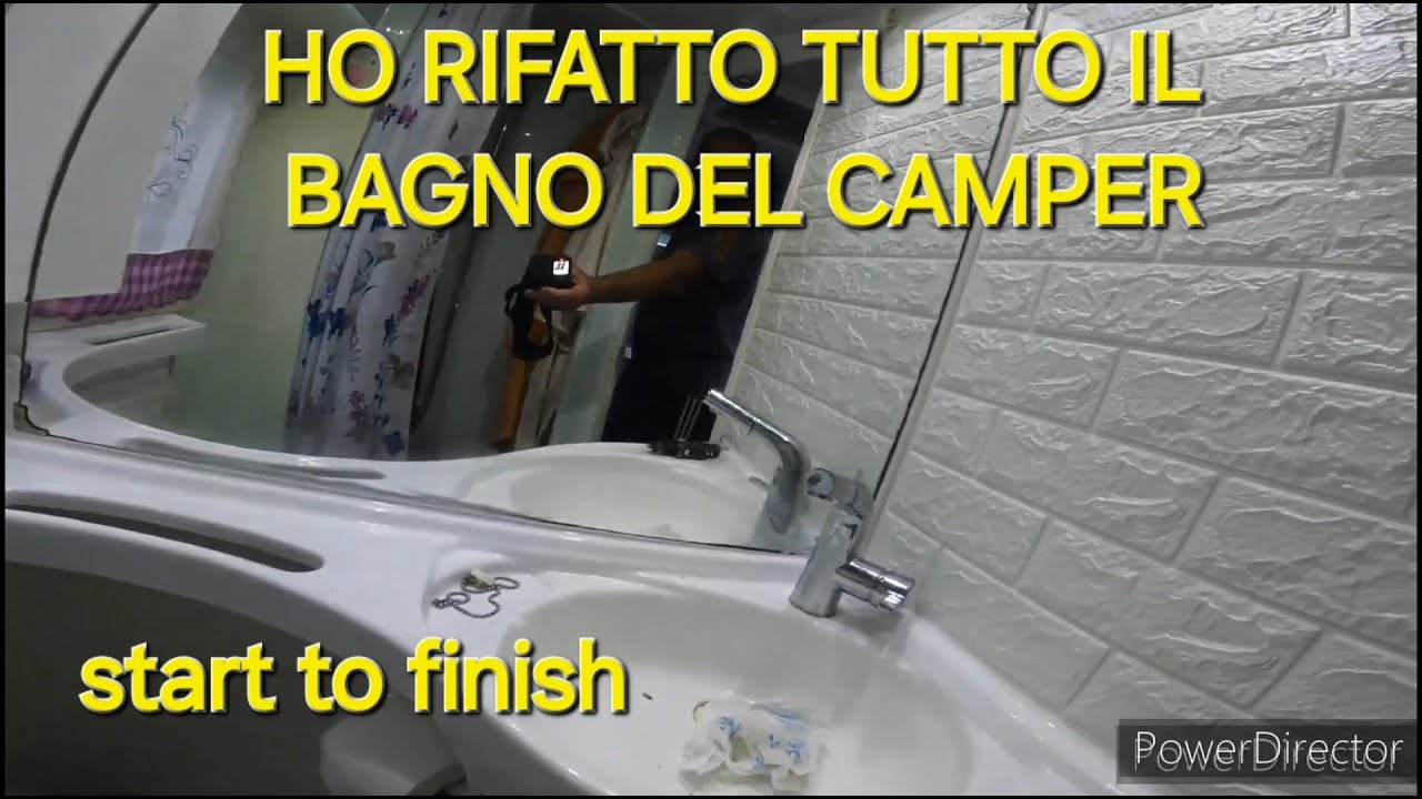 Ho rifatto tutto il bagno del #camper #starttofinish#timelaps