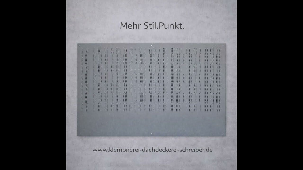 Lochfassaden aus Metall/Interieurdesign aus Metall/Balkonsichtschutz aus Metall/Klempnerei Schreiber