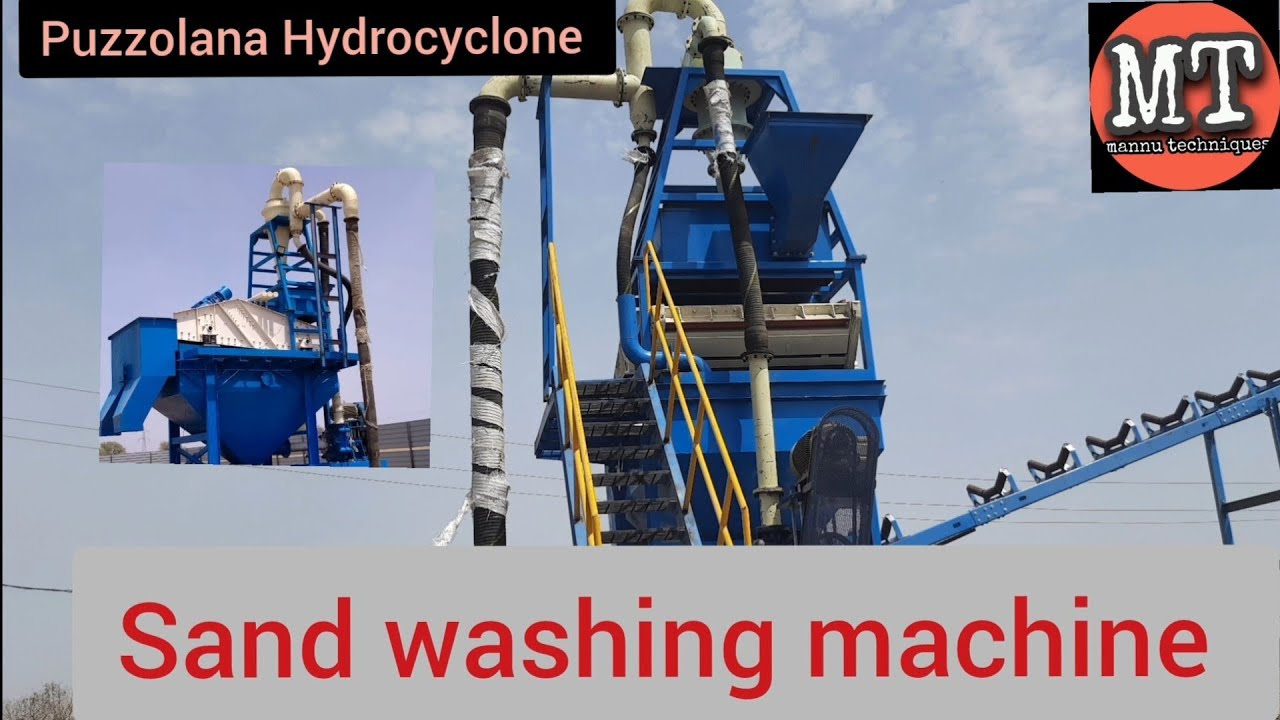 Sand washing machine Puzzolana Hydrocyclone  Type of classifier. Parts of Hydrocyclone