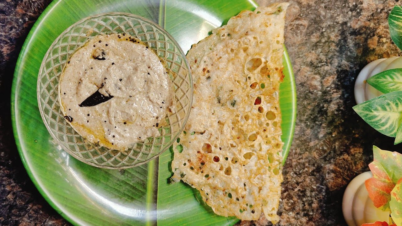 Rawa dosha with peanut chutney 😊