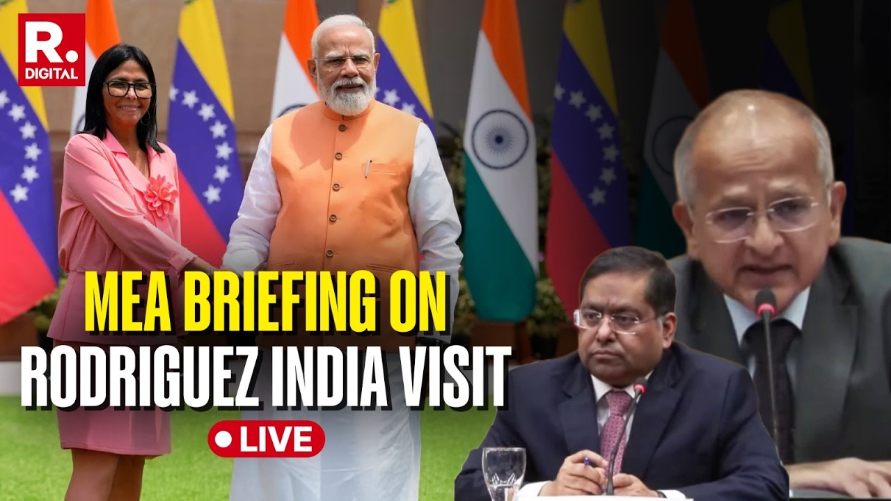 LIVE: MEA Special Briefing On Acting Venezuelan President Rodriguez's India visit | Trade | PM Modi