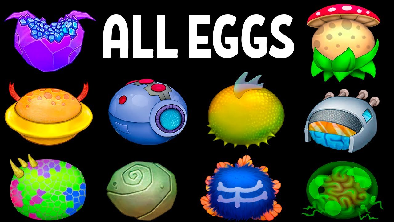 All Eggs - My Singing Monsters: Ethereal Island (Sound and Animation)