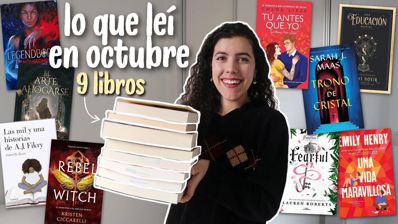 wrap up de los 9 libros que leí en octubre (dos 5⭐) | emily henry, trono de cristal, dark academia