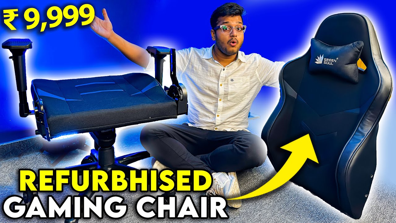 Trying ₹8,499 Refurbished GreenSoul Gaming Chair *Almost New Hai*