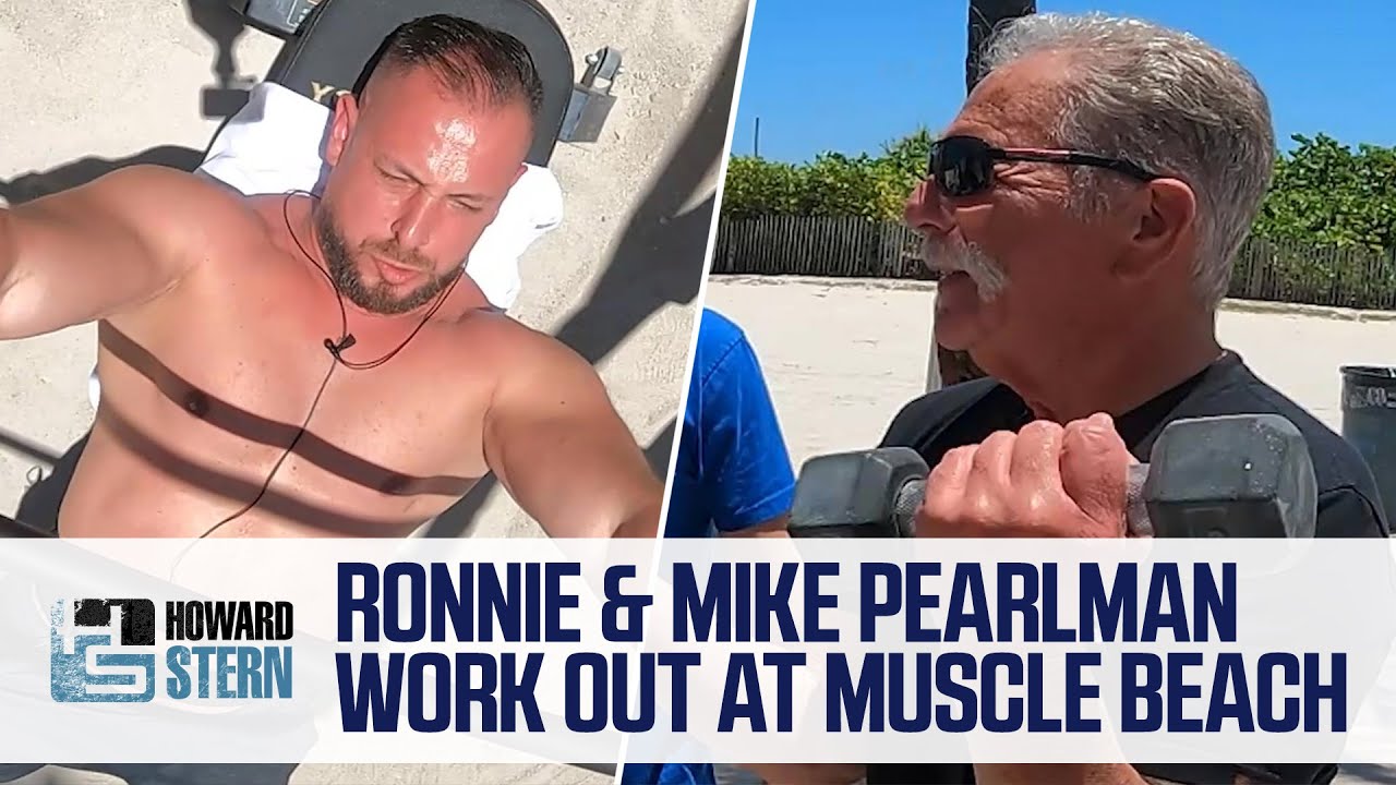 Ронни и Майк Перлман отправляются на Muscle Beach в Майами