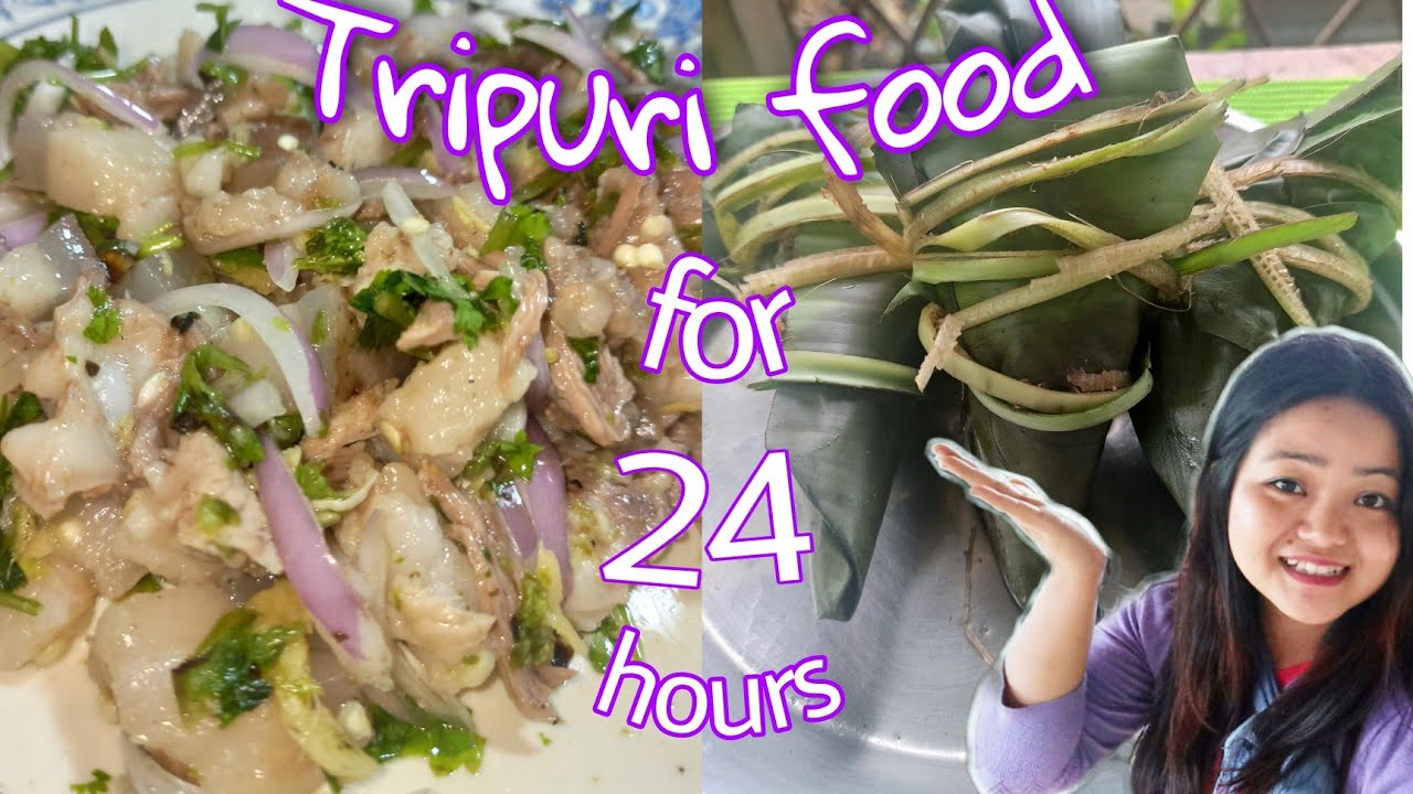 Eating only Tripuri food for 24 hours 😋 /Wahan Mosdeng, wahan Chakwi, Gudok ,Tiprasa food/pooh vlogs