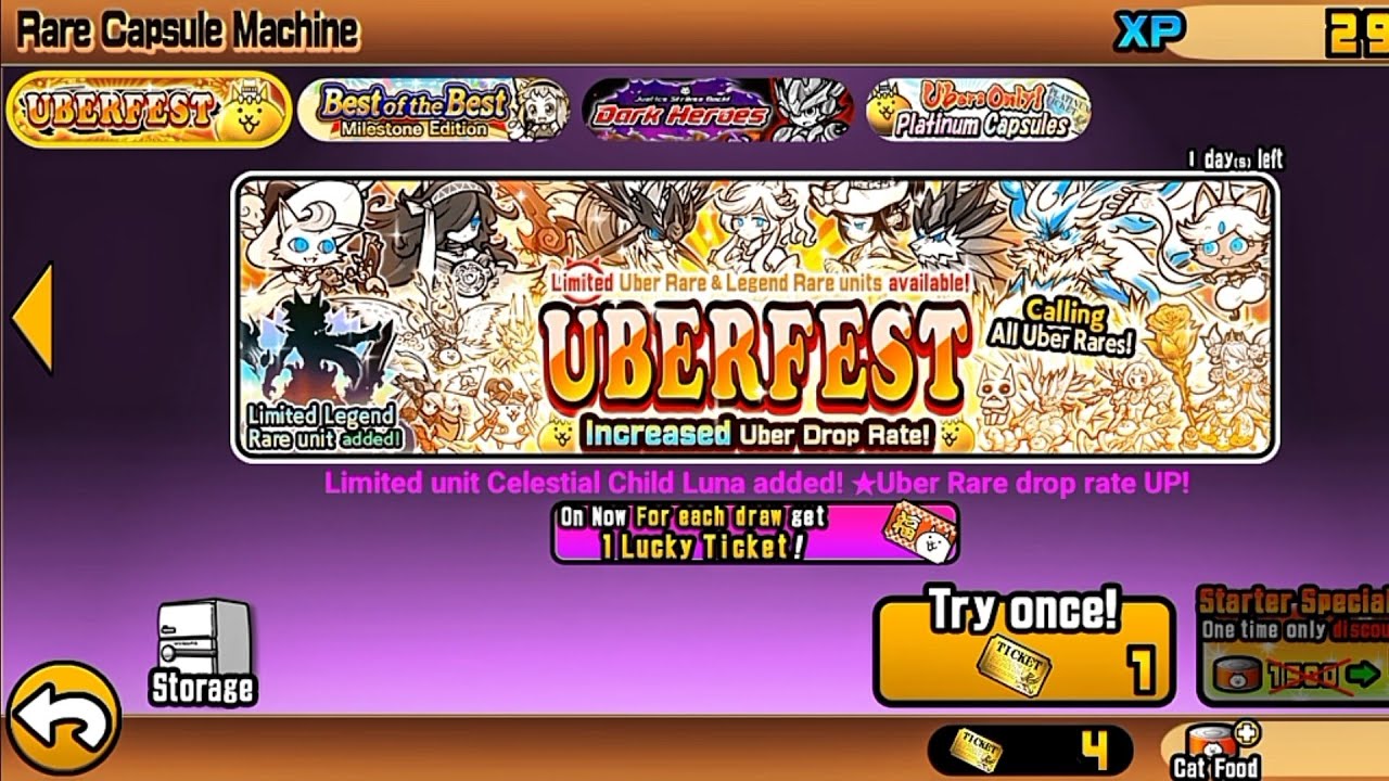 Arriscando os 4 rare tickets no banner UberFest