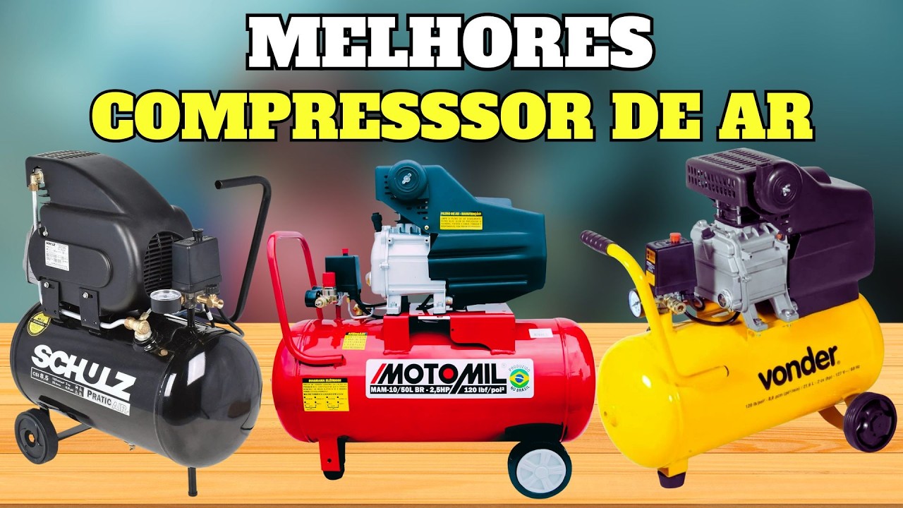QUAL O MELHOR COMPRESSOR DE AR PARA   COMPRAR ? 3  MELHORES COMPRESSORES  DE AR
