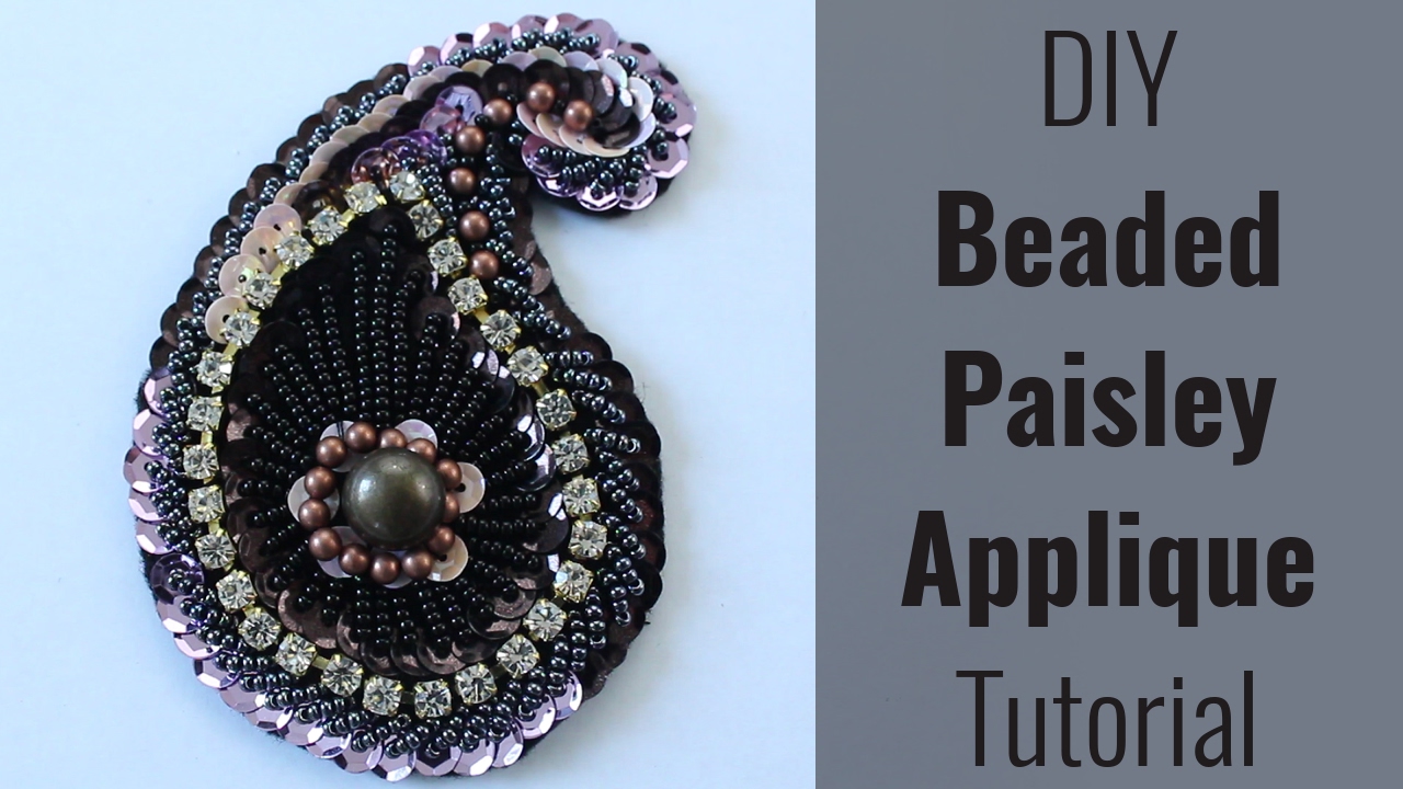 DIY Beaded Paisley Applique [Free Patterns!]