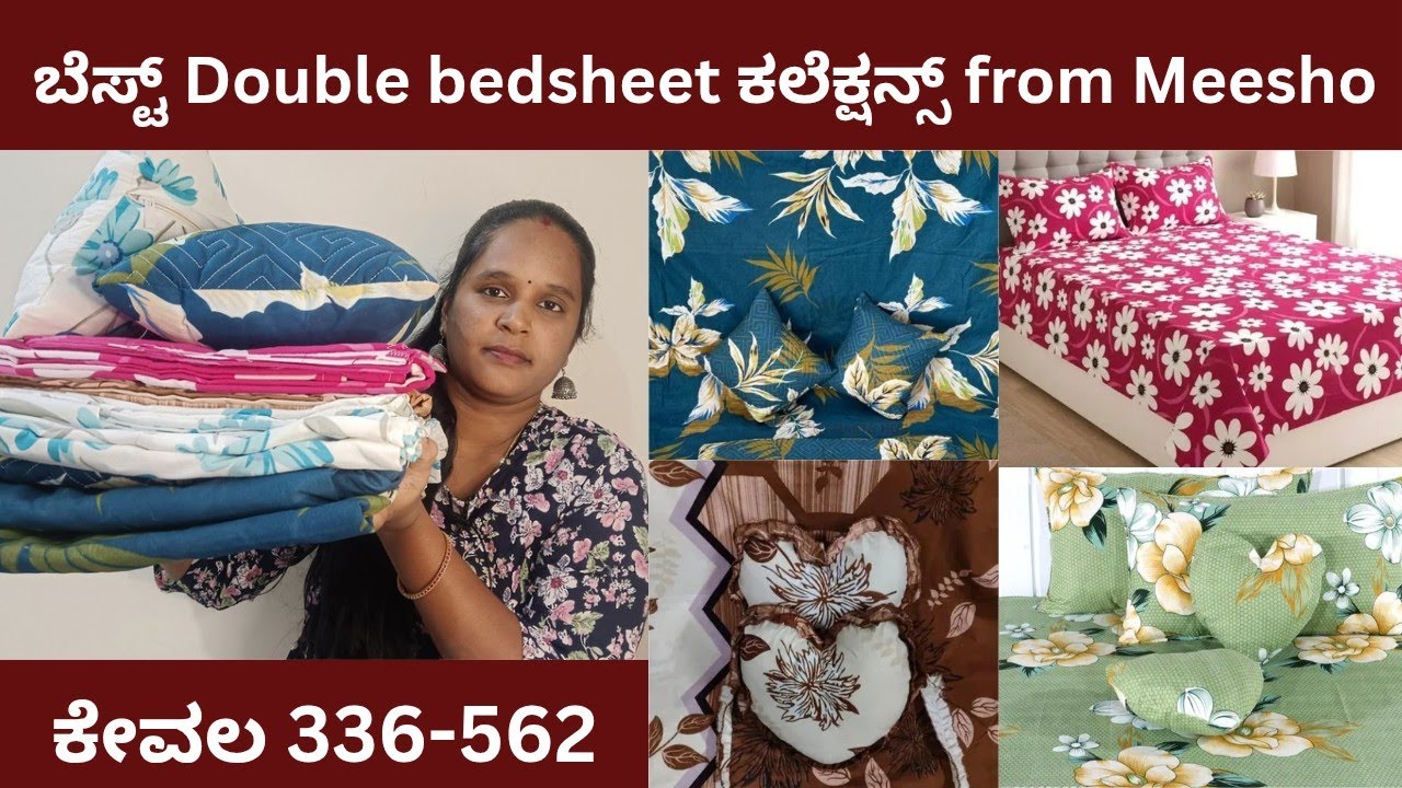 Meesho Bedsheet Haul | Best Cotton King Size Bedsheets Under ₹600