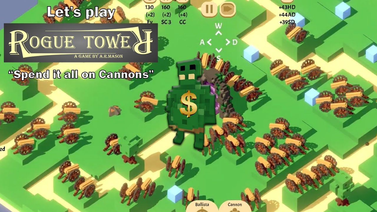 Let's play Rogue Tower - I failed a try with CANNONS & then spent 11 MILLION GOLD to make it right!