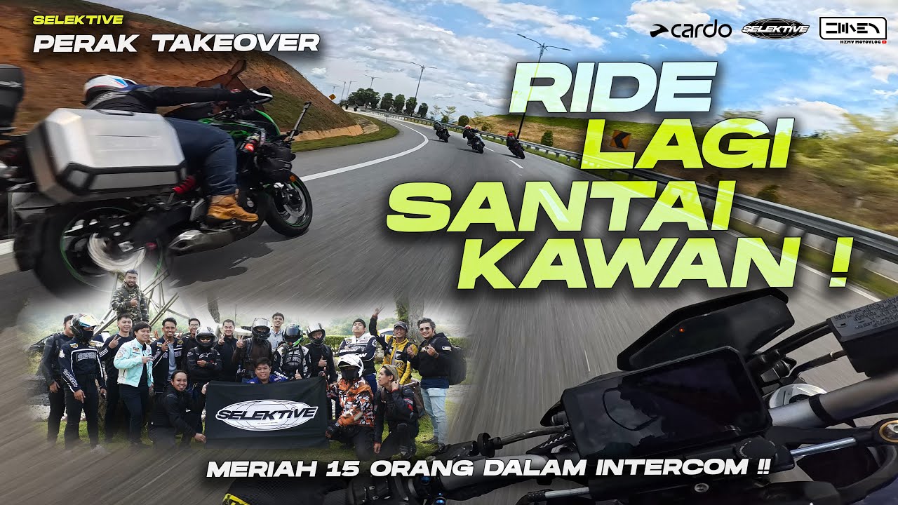 JARANG TAK KECOH MACAM PASAR & RIUH | SELEKTIVE PERAK RIDE ! | Yamaha MT-09 Malaysia Motovlog [4K]