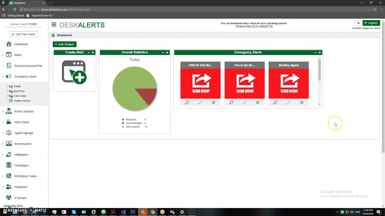DeskAlerts: Emergency Alert Notification System