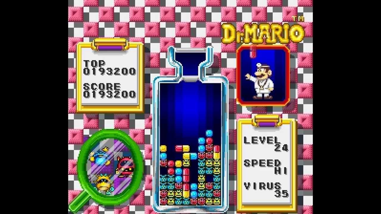 Dr. Mario (SNES) - levels 20-24, HI speed