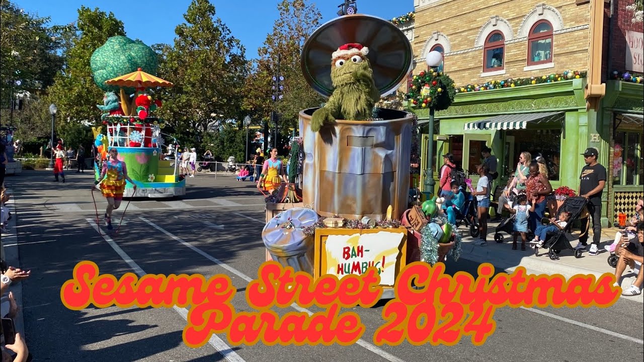 Sesame Street Christmas Parade 2024 at Seaworld Orlando.