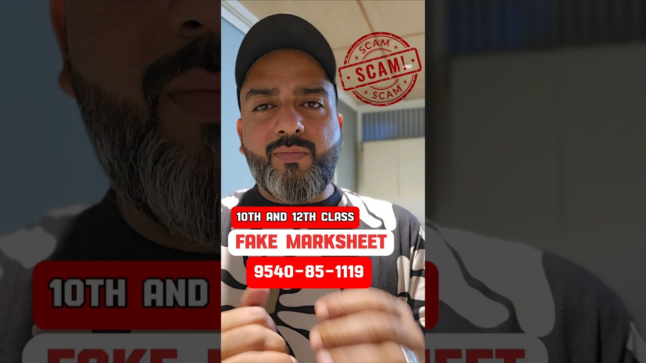 10th and 12th Fake Markhet Scam 🔥 #marksheet #fake #youtubeshorts