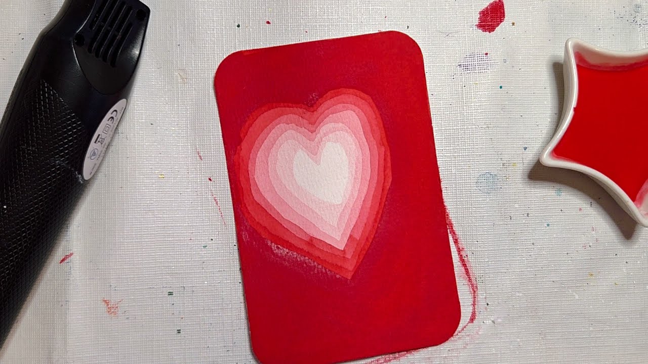 Monochrome painting - Napthol Red (M. Graham)
