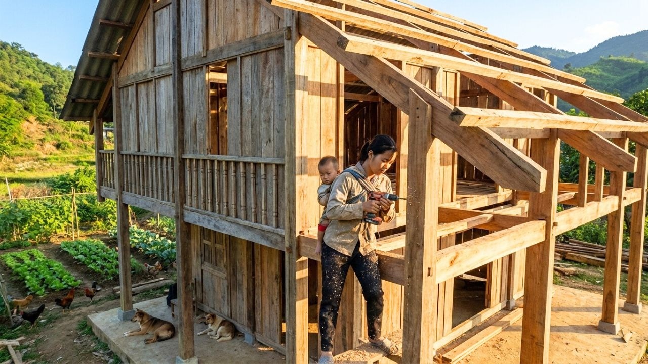 A Single Mother Leaves The City To Renovate Her Home And Build Her Dream Farm In The Forest