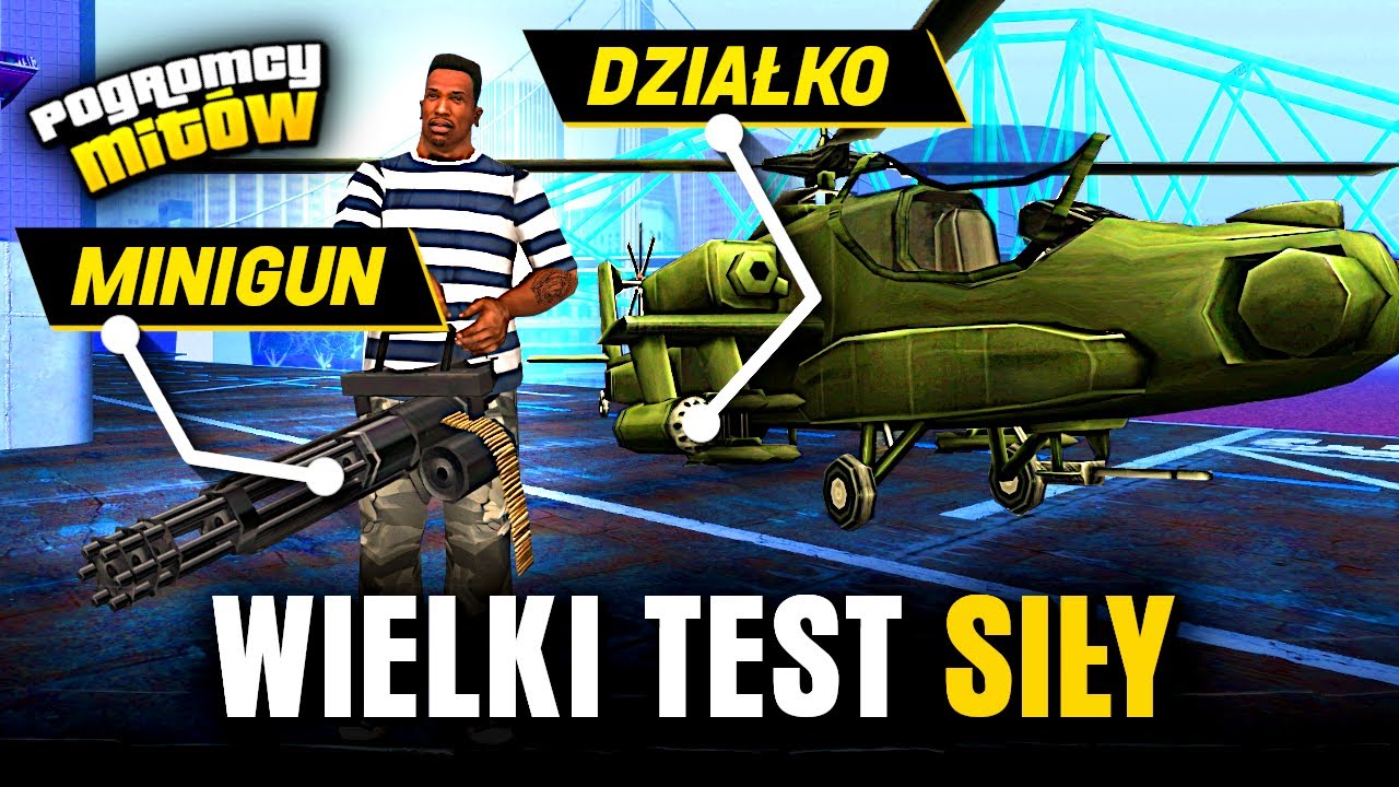 CZY DZIAŁO HUNTERA POKONA MINIGUNA I RAKIETY Z RPG? | POGROMCY MITÓW GTA SAN ANDREAS! 164