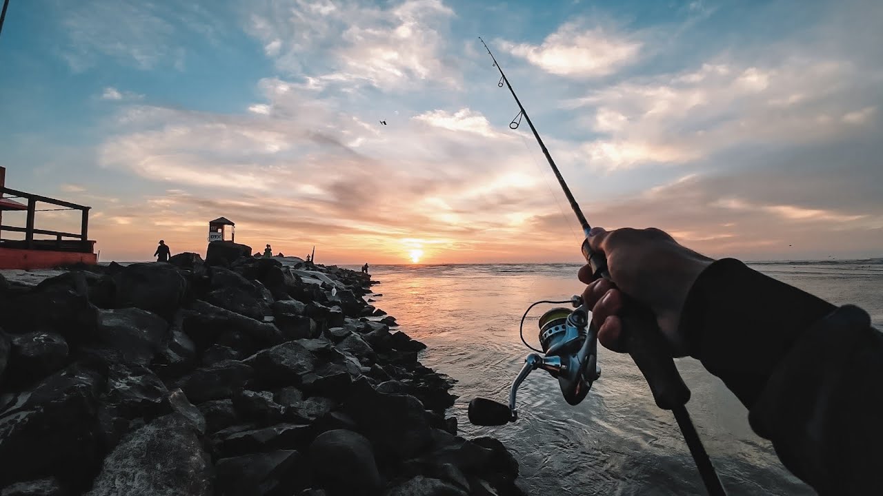 6 Dias pescando ROBALOS nas pedras da barra do Rio Tramandaí - RS
