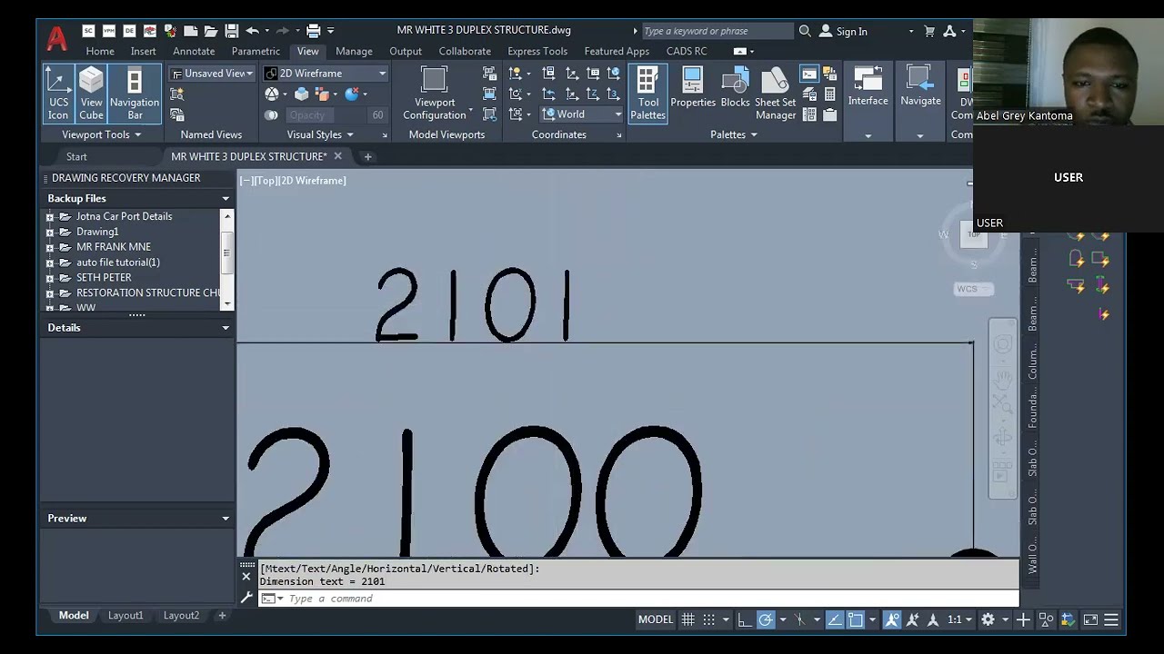 Structural beam detailing on autocad part1