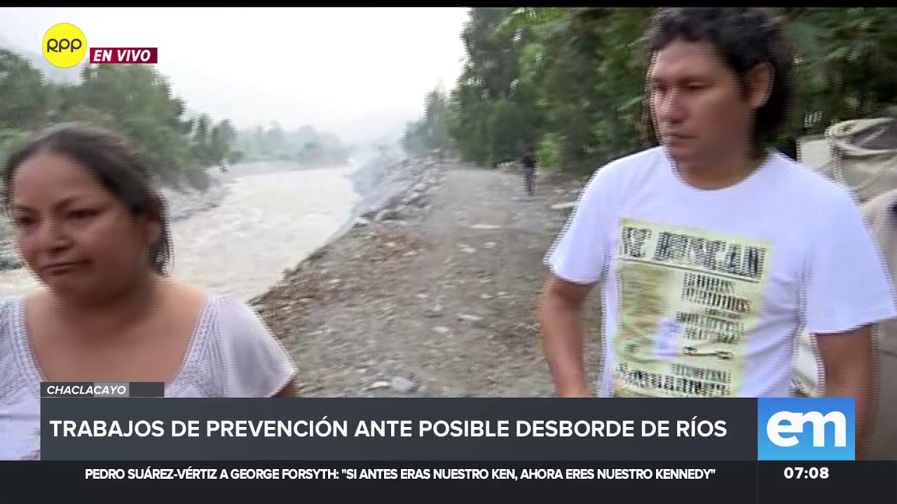 Vecinos de Chaclacayo exigen trabajos de prevención ante la crecida del río Rímac