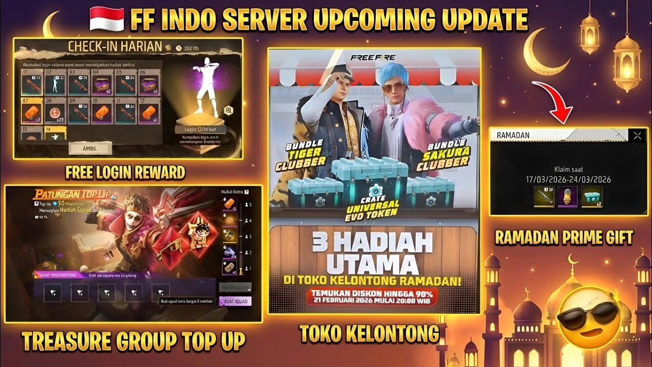 FF Indonesia Server Toko Kelontong Treasure Group Top Up Ramdan  Prime Gift