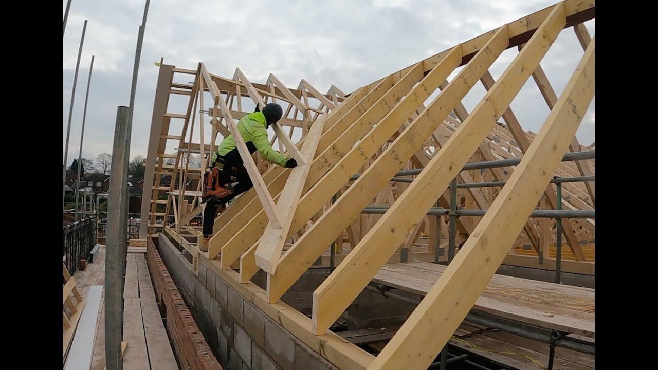Installing Valley rafters!