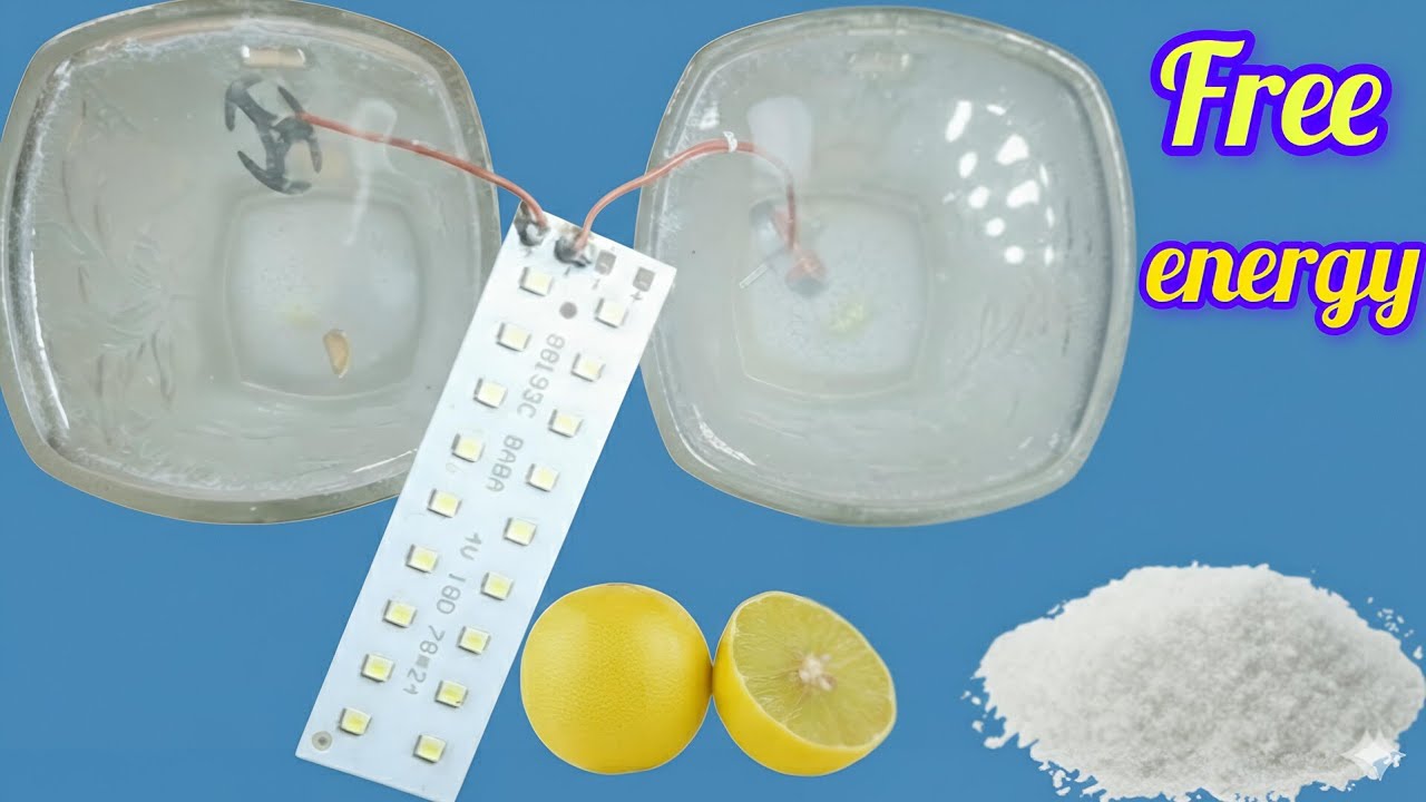 How to Make Free Energy Using Water and Salt and Lemon 