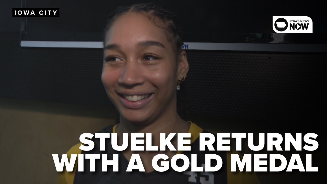 GOLD MEDALIST! Hannah Stuelke is back at practice after winning gold with Team USA at the AmeriCup