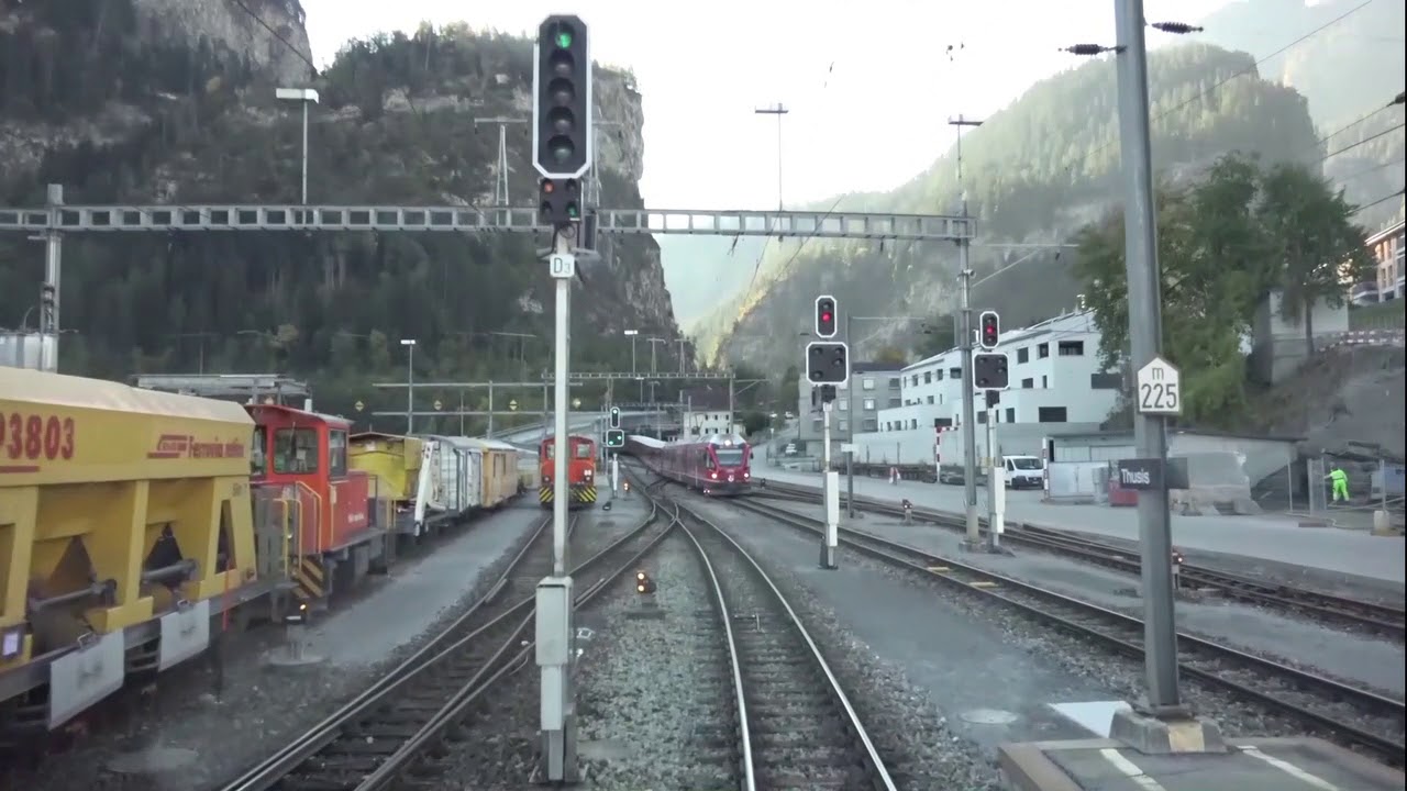 Führerstandsmitfahrt Albulastrecke Chur - St.Moritz 19. Oktober 2018   720p