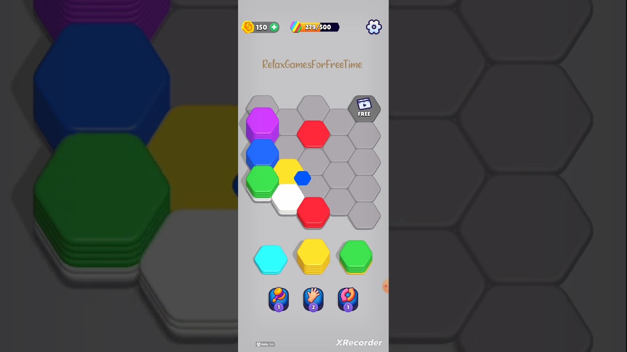 Hexa Sort - relaxing color sorting brain logic puzzle merge game Level 10 gameplay walkthrough