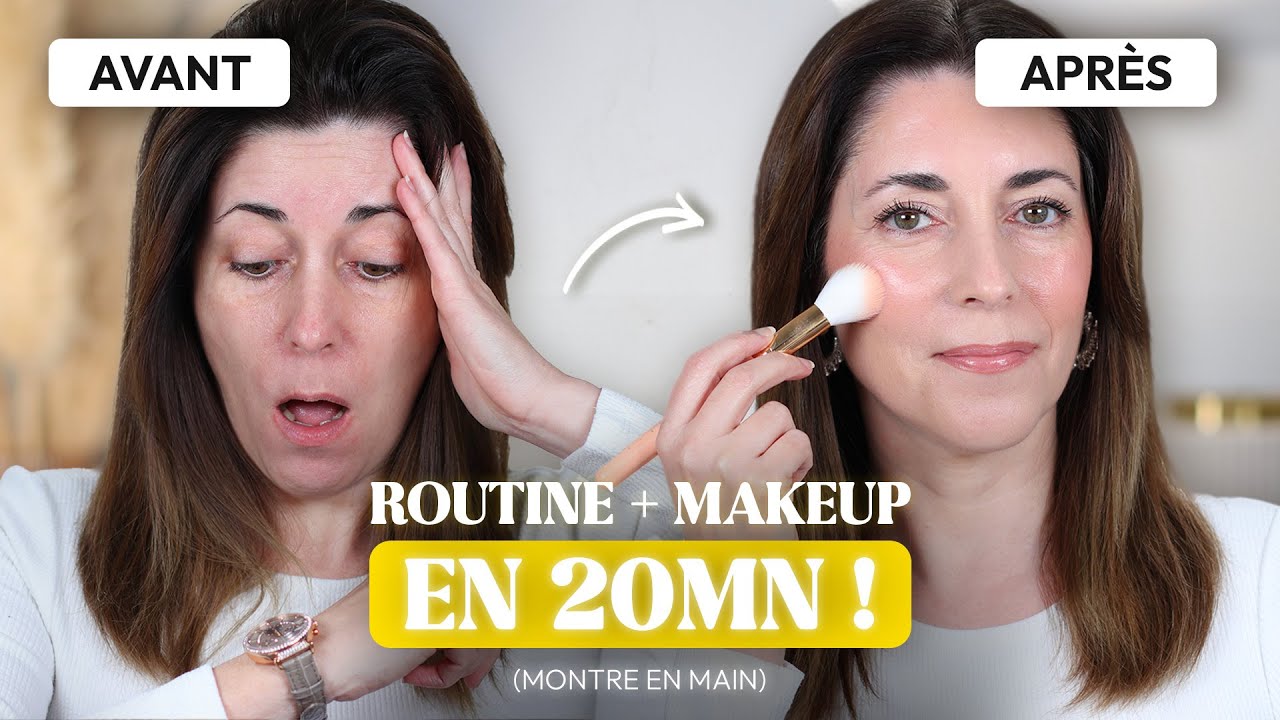 20 MIN POUR ÊTRE AU TOP ! Ma Routine Beauté ULTRA EFFICACE : SOINS + MAQUILLAGE en temps réel !