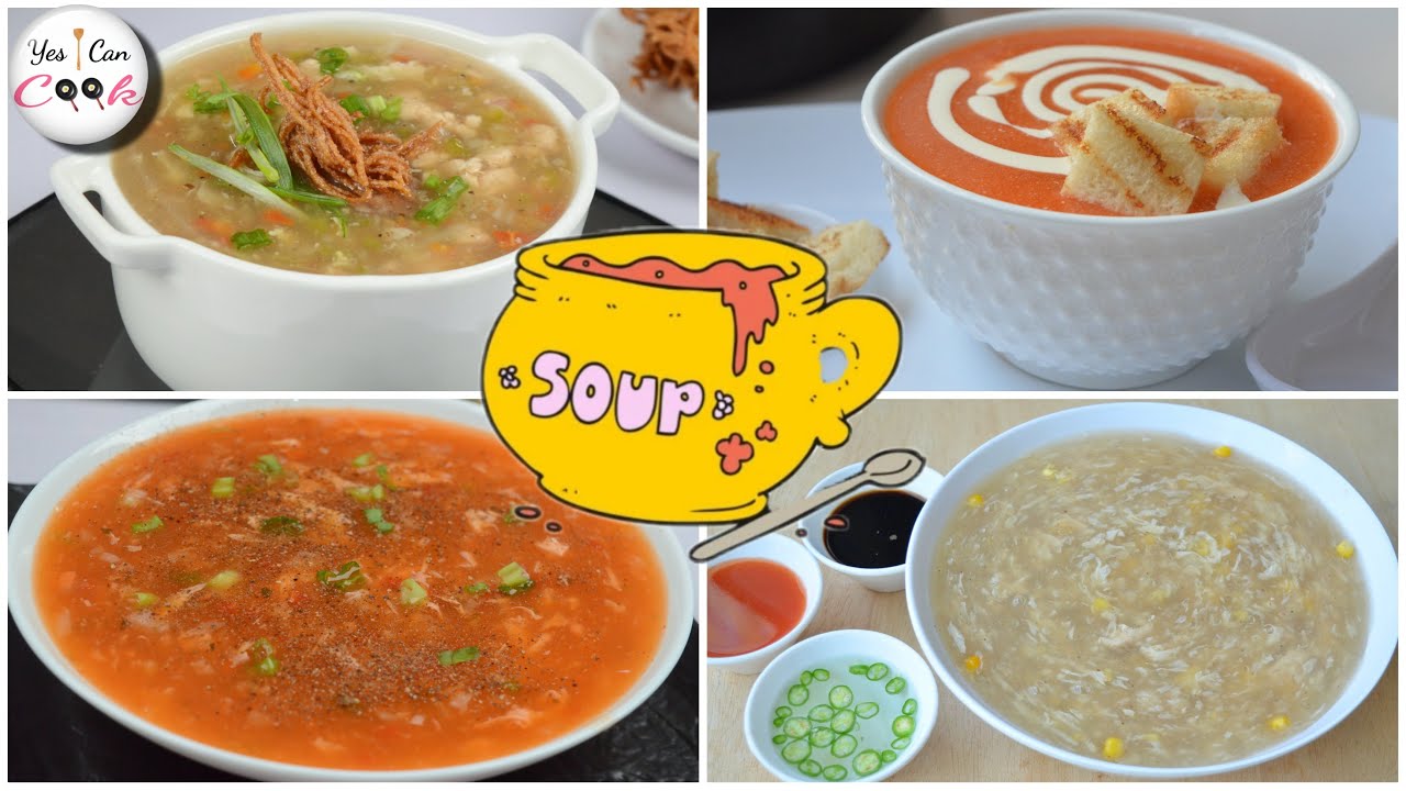 4 SOUP RECIPES 2022 by (YES I CAN COOK)