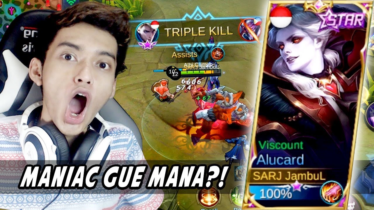 GAGAL MANIAC NEW SKIN VISCOUNT ALUCARD!! - Mobile Legends Indonesia