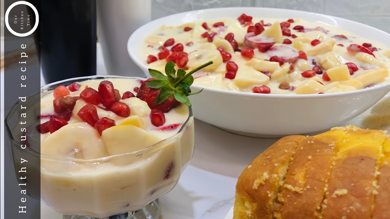 Healthy custard recipe for Ramadan special | Best custard recipe by our kitchen time 