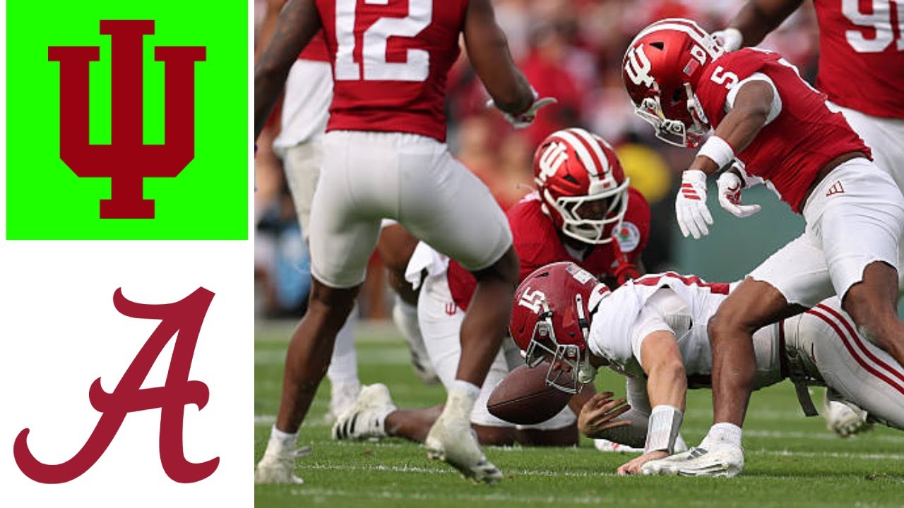 Основные моменты матча №1 Индиана против №9 Алабама | Четвертьфинал плей-офф студенческого футбол...