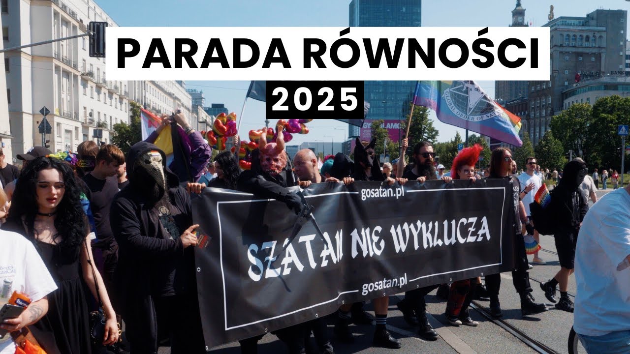 🌈 PARADA R&Oacute;WNOŚCI 2025 &ndash; Warszawa / LIVE VIDEO / Spacer z kamerą